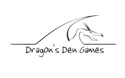 Dragon's Den Games logo - Saskatoon board game store sponsor.